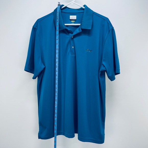 COPY - GREG NORMAN Shirt Size XL Men’s Royal Blue Striped Play Dry Quick Dry Go… - Picture 2 of 9